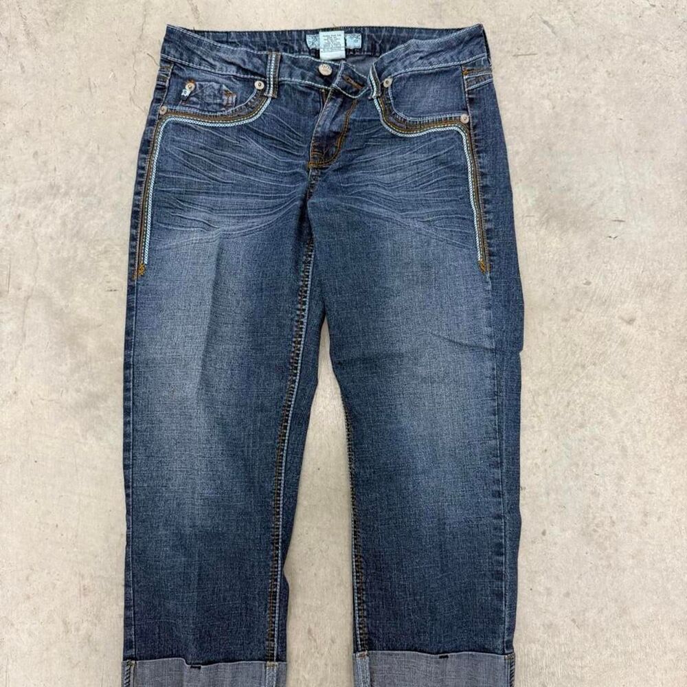 7-for-all-mankind Women's Blue and Navy Jeans